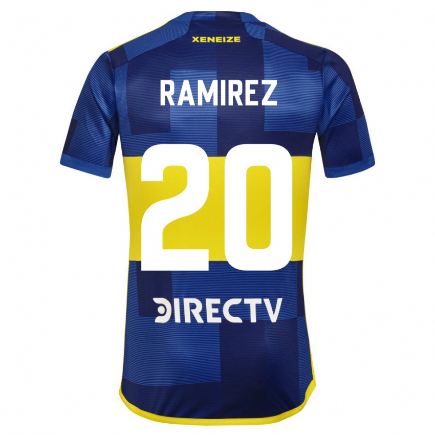 Mulher Camisola Juan Ramirez #20 Azul Escuro Amarelo Principal 2023/24 Camisa
