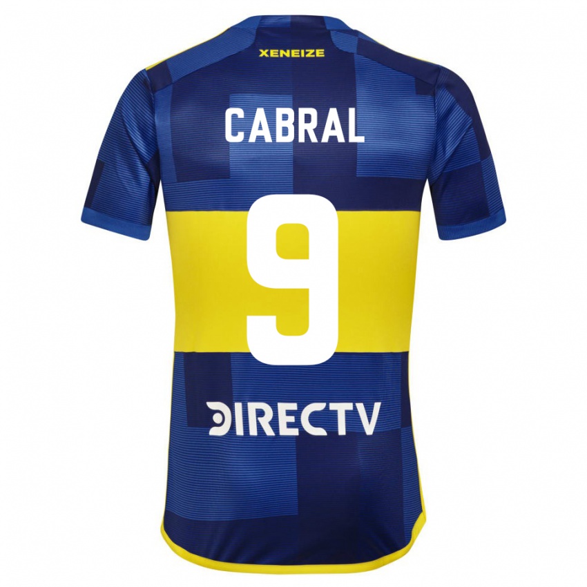 Mulher Camisola Bruno Cabral #9 Azul Escuro Amarelo Principal 2023/24 Camisa