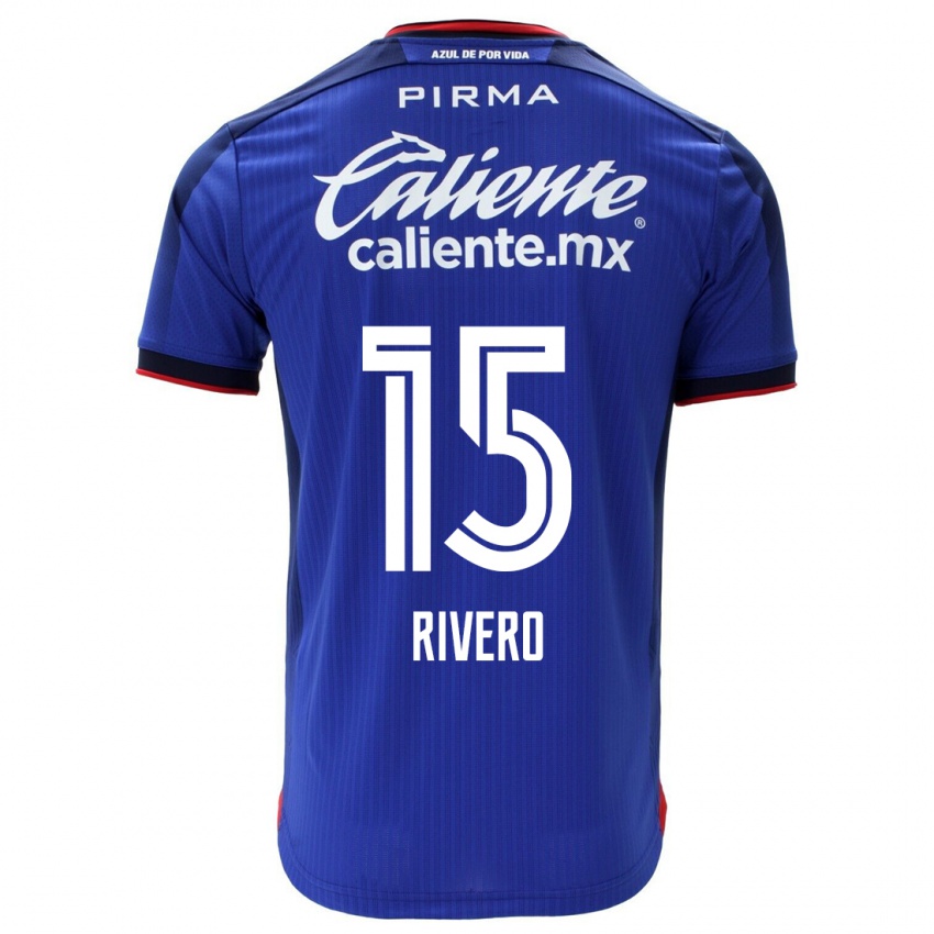 Mulher Camisola Ignacio Rivero #15 Azul Principal 2023/24 Camisa