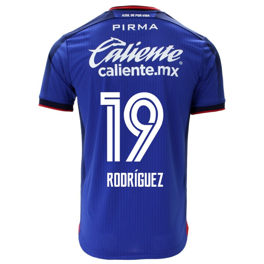 Mulher Camisola Carlos Rodriguez #19 Azul Principal 2023/24 Camisa