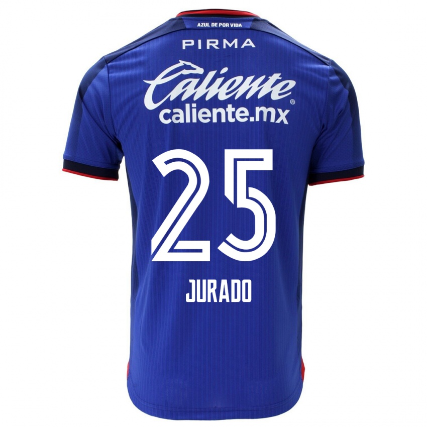 Mulher Camisola Sebastian Jurado #25 Azul Principal 2023/24 Camisa