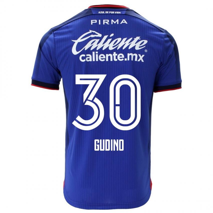 Mulher Camisola Andres Gudino #30 Azul Principal 2023/24 Camisa