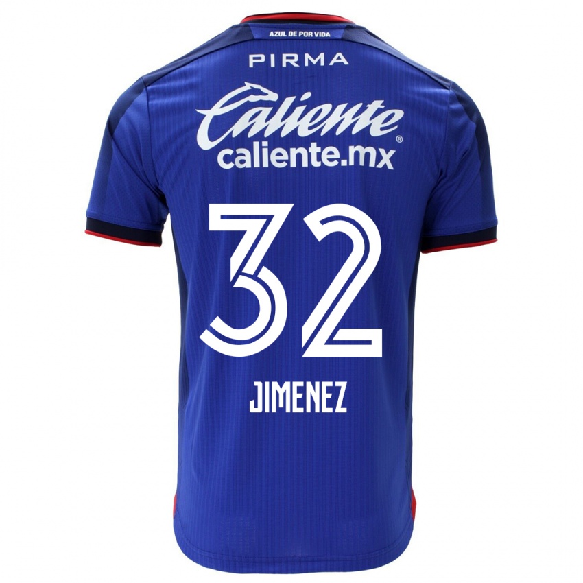 Mulher Camisola Cristian Jimenez #32 Azul Principal 2023/24 Camisa