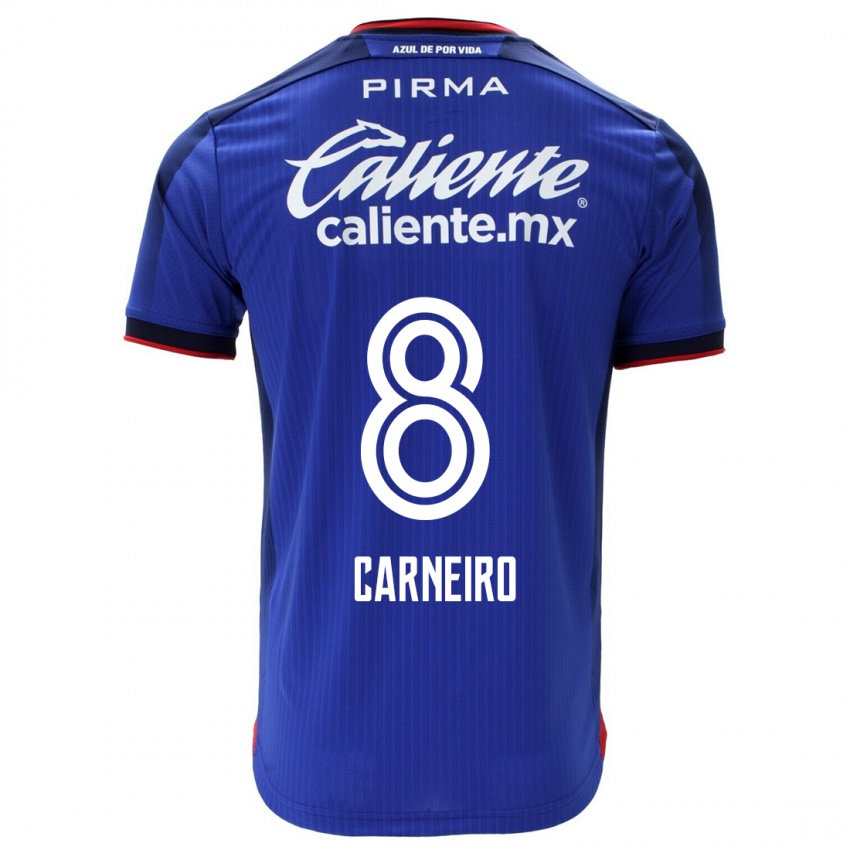 Mulher Camisola Gonzalo Carneiro #8 Azul Principal 2023/24 Camisa