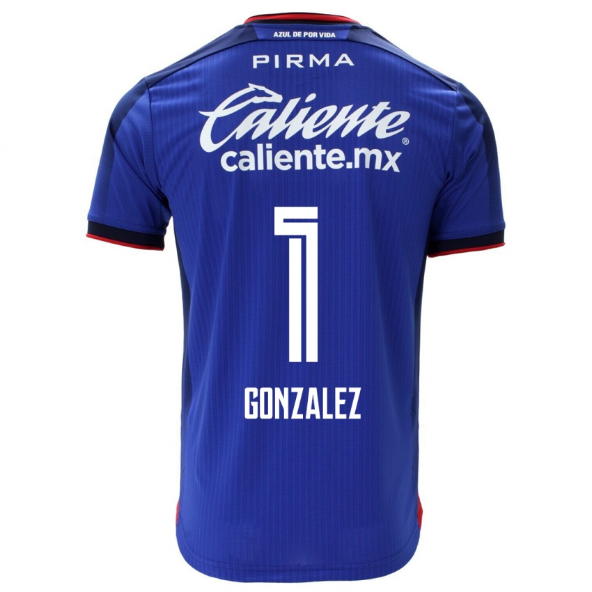 Mulher Camisola Itzayana Gonzalez #1 Azul Principal 2023/24 Camisa