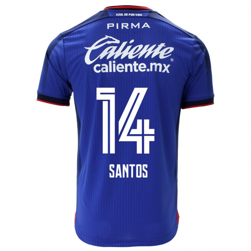 Mulher Camisola Eleisa Santos #14 Azul Principal 2023/24 Camisa