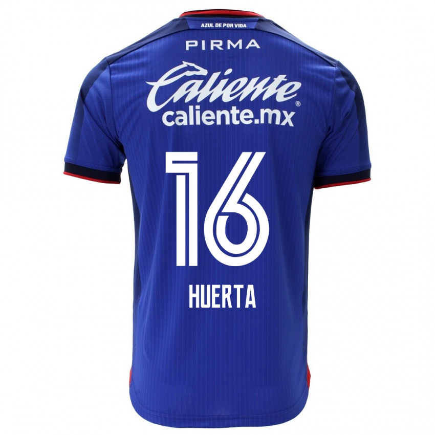Mulher Camisola Ana Gabriela Huerta #16 Azul Principal 2023/24 Camisa