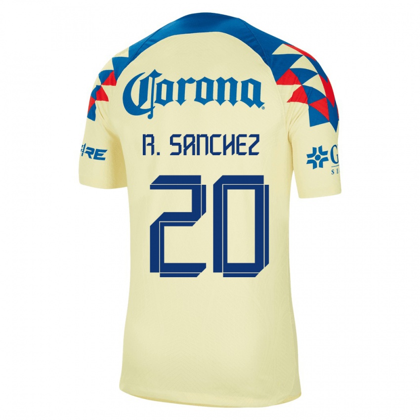 Mulher Camisola Richard Sanchez #20 Amarelo Principal 2023/24 Camisa