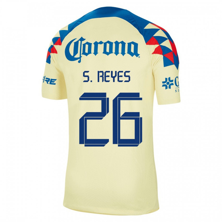 Mulher Camisola Salvador Reyes #26 Amarelo Principal 2023/24 Camisa
