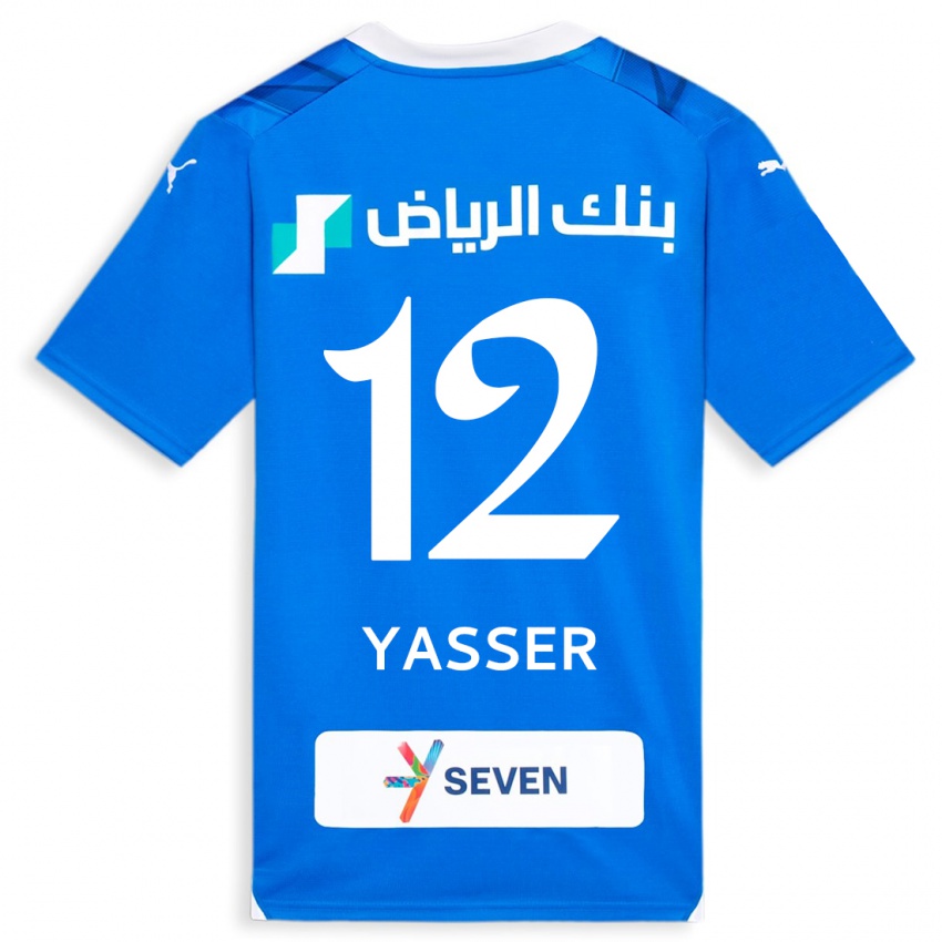 Mulher Camisola Yasser Al-Shahrani #12 Azul Principal 2023/24 Camisa