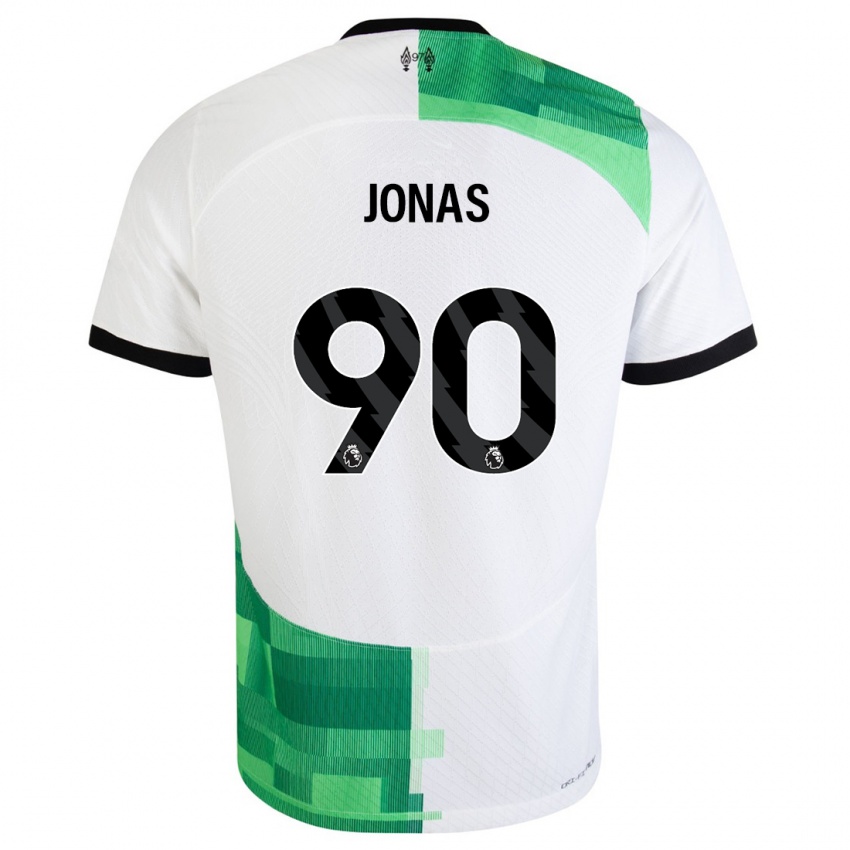 Mulher Camisola Lee Jonas #90 Branco Verde Alternativa 2023/24 Camisa