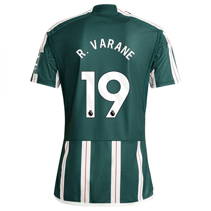 Mulher Camisola Raphael Varane #19 Verde Escuro Alternativa 2023/24 Camisa
