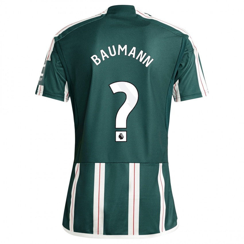 Mulher Camisola Zach Baumann #0 Verde Escuro Alternativa 2023/24 Camisa