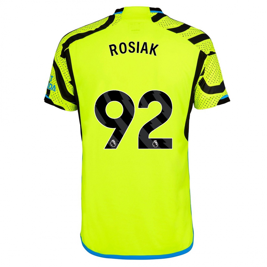 Mulher Camisola Michal Rosiak #92 Amarelo Alternativa 2023/24 Camisa