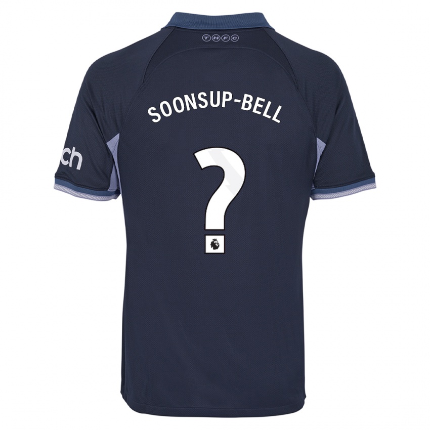 Mulher Camisola Jude Soonsup-Bell #0 Azul Escuro Alternativa 2023/24 Camisa