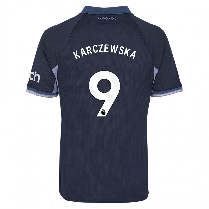 Mulher Camisola Nikola Karczewska #9 Azul Escuro Alternativa 2023/24 Camisa