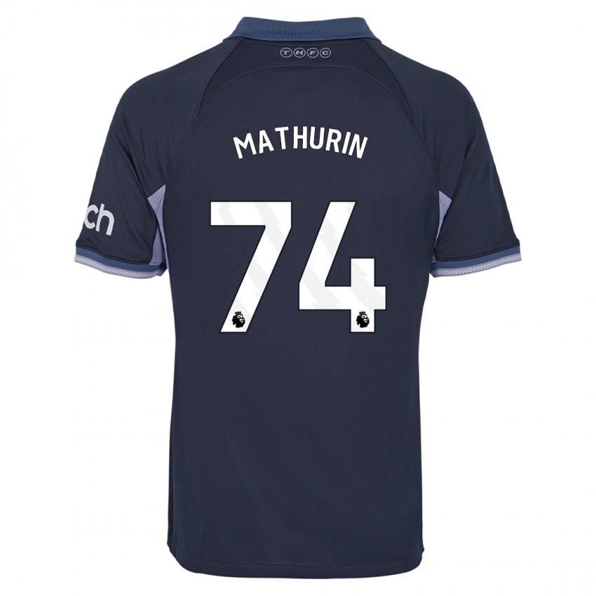 Mulher Camisola Roshaun Mathurin #74 Azul Escuro Alternativa 2023/24 Camisa