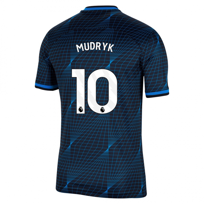 Mulher Camisola Mykhaylo Mudryk #10 Azul Escuro Alternativa 2023/24 Camisa