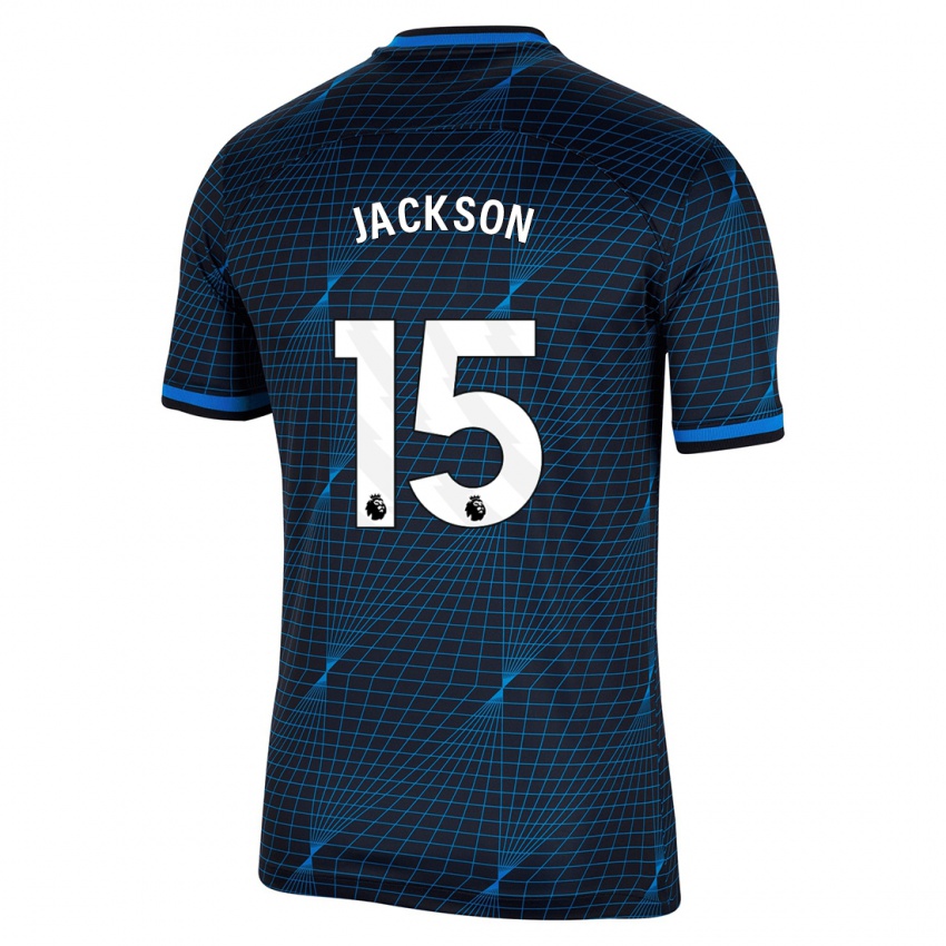 Mulher Camisola Nicolas Jackson #15 Azul Escuro Alternativa 2023/24 Camisa