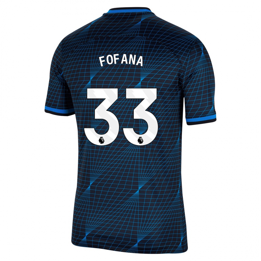 Mulher Camisola Wesley Fofana #33 Azul Escuro Alternativa 2023/24 Camisa