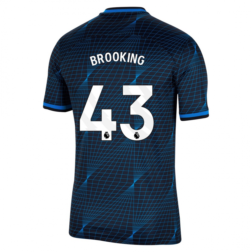 Mulher Camisola Josh Brooking #43 Azul Escuro Alternativa 2023/24 Camisa