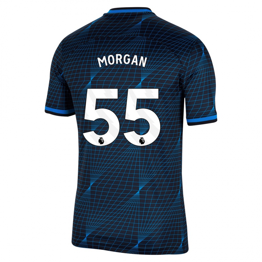 Mulher Camisola Jimmy-Jay Morgan #55 Azul Escuro Alternativa 2023/24 Camisa