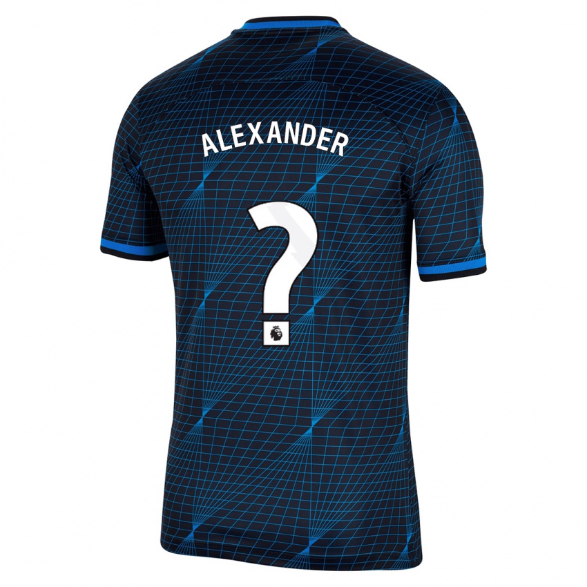 Mulher Camisola Reiss Alexander Russell-Denny #0 Azul Escuro Alternativa 2023/24 Camisa