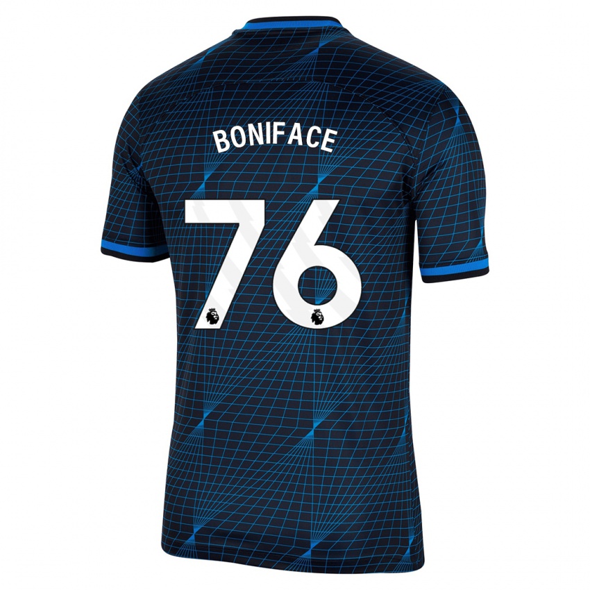 Mulher Camisola Somto Boniface #76 Azul Escuro Alternativa 2023/24 Camisa