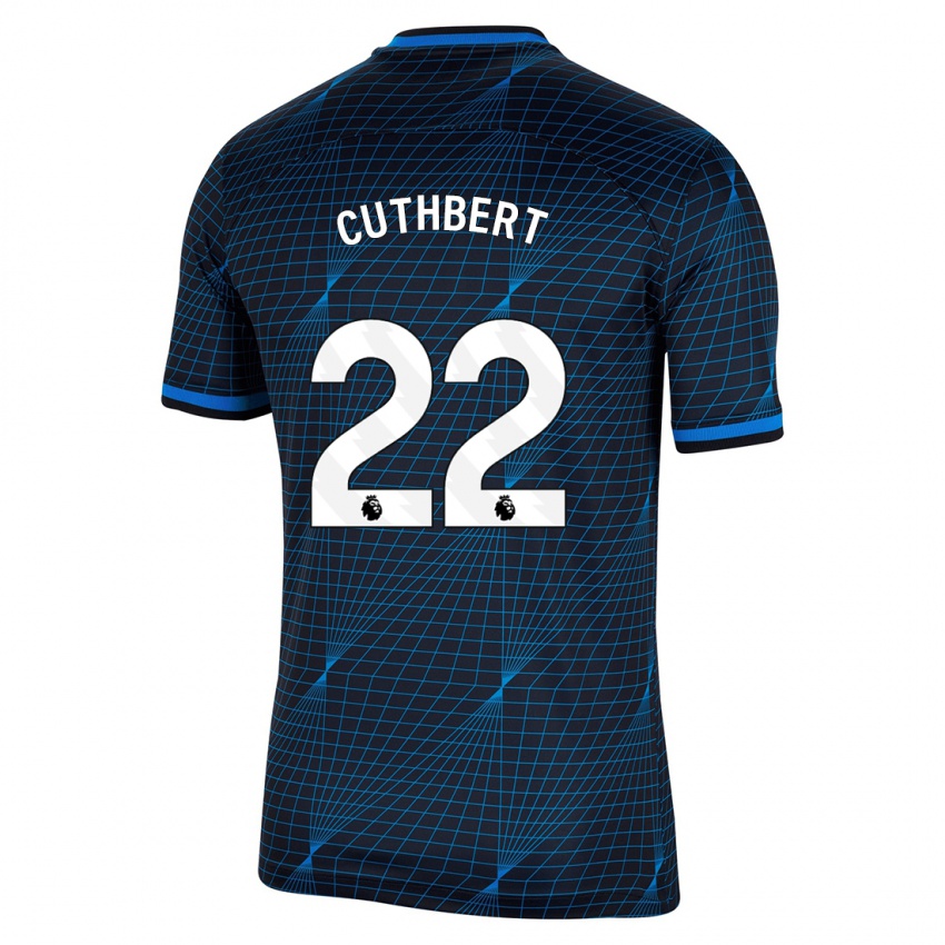 Mulher Camisola Erin Cuthbert #22 Azul Escuro Alternativa 2023/24 Camisa