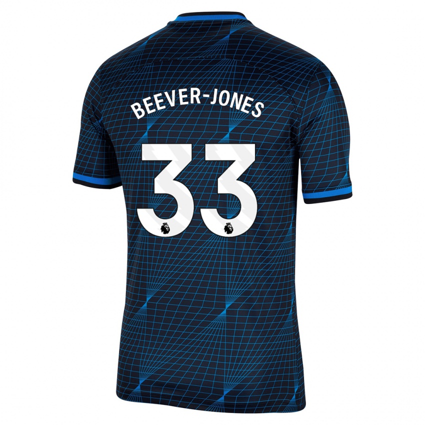 Mulher Camisola Aggie Beever-Jones #33 Azul Escuro Alternativa 2023/24 Camisa