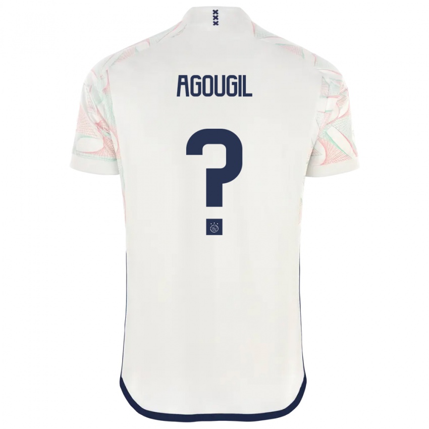 Mulher Camisola Oualid Agougil #0 Branco Alternativa 2023/24 Camisa