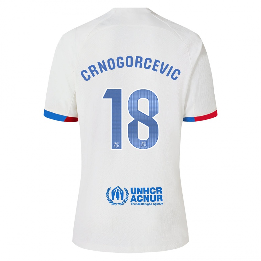 Mulher Camisola Ana-Maria Crnogorcevic #18 Branco Alternativa 2023/24 Camisa