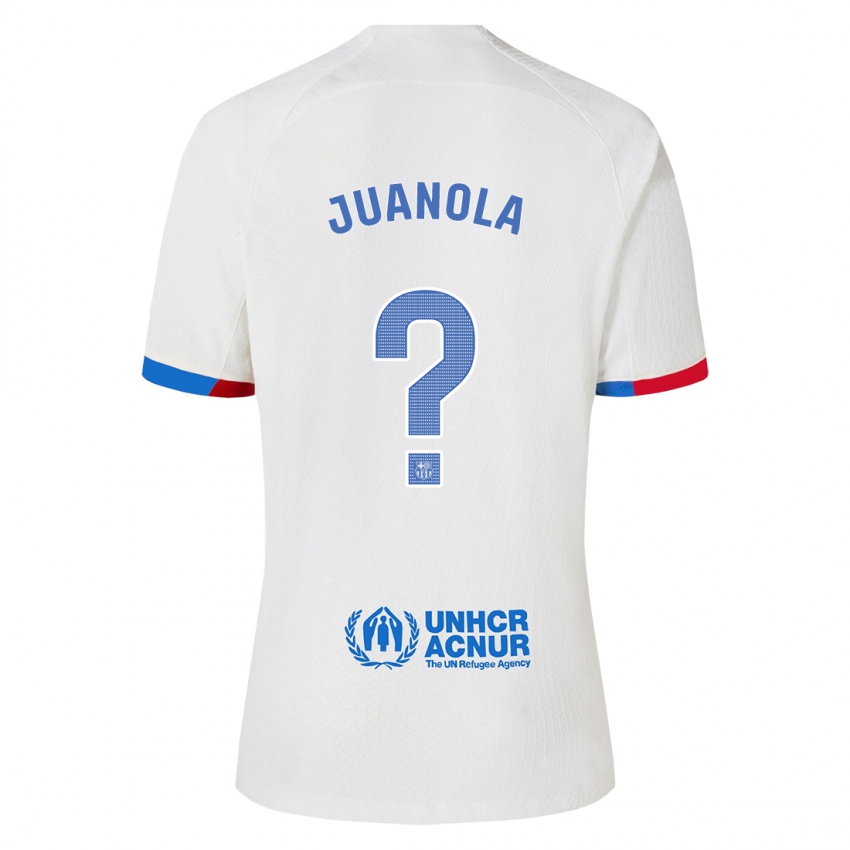 Mulher Camisola Mika Juanola #0 Branco Alternativa 2023/24 Camisa
