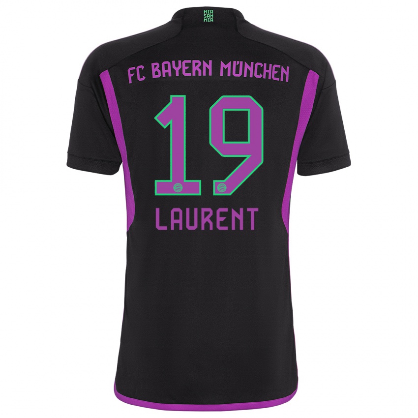 Mulher Camisola Emelyne Laurent #19 Preto Alternativa 2023/24 Camisa