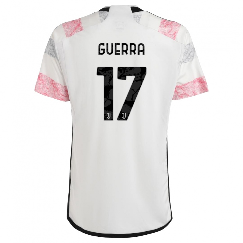 Mulher Camisola Simone Guerra #17 Branco Rosa Alternativa 2023/24 Camisa