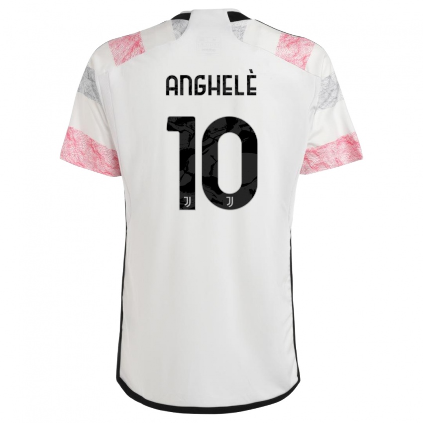 Mulher Camisola Lorenzo Anghelè #10 Branco Rosa Alternativa 2023/24 Camisa