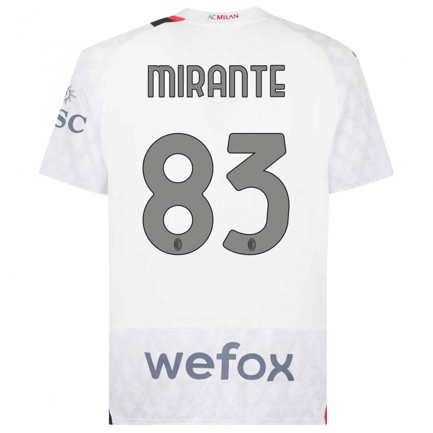 Mulher Camisola Antonio Mirante #83 Branco Alternativa 2023/24 Camisa