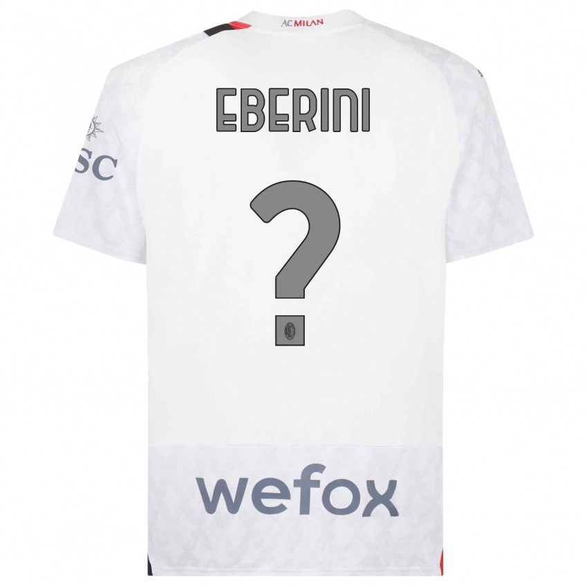 Mulher Camisola Daniele Eberini #0 Branco Alternativa 2023/24 Camisa