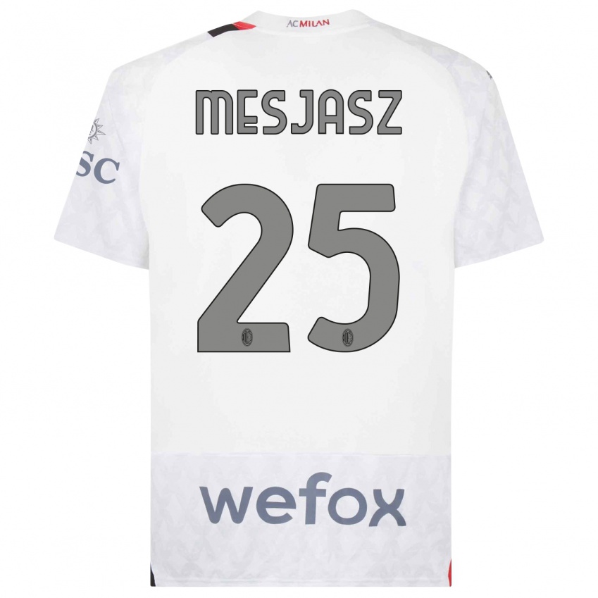 Mulher Camisola Malgorzata Mesjasz #25 Branco Alternativa 2023/24 Camisa