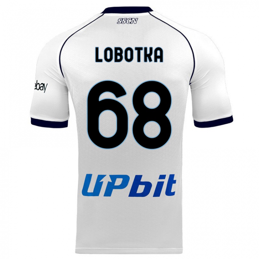 Mulher Camisola Stanislav Lobotka #68 Branco Alternativa 2023/24 Camisa