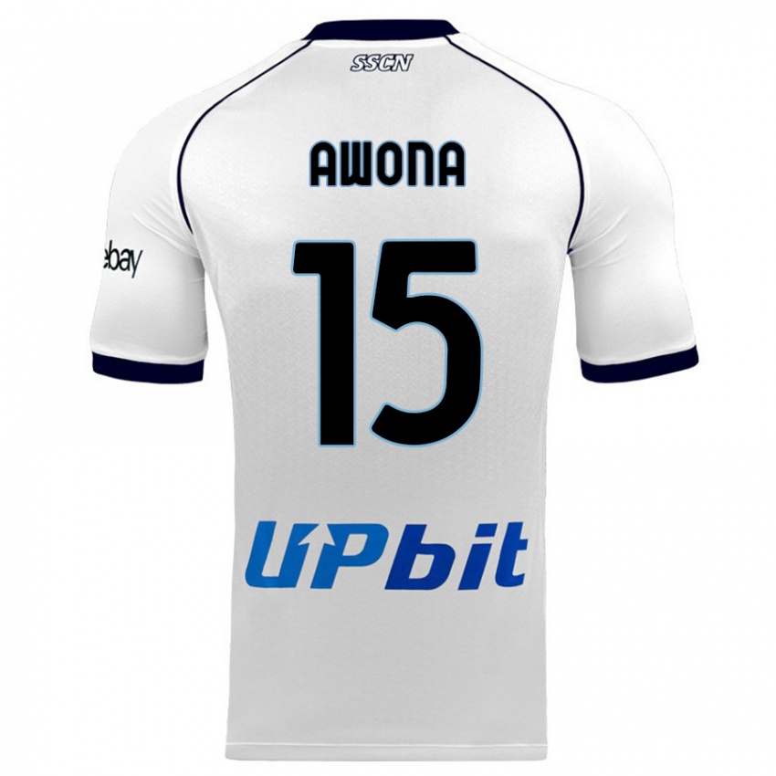 Mulher Camisola Aurelle Awona #15 Branco Alternativa 2023/24 Camisa