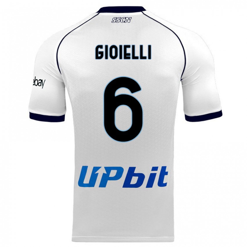 Mulher Camisola Francesco Pio Gioielli #6 Branco Alternativa 2023/24 Camisa