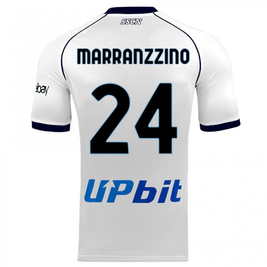 Mulher Camisola Pasquale Marranzzino #24 Branco Alternativa 2023/24 Camisa