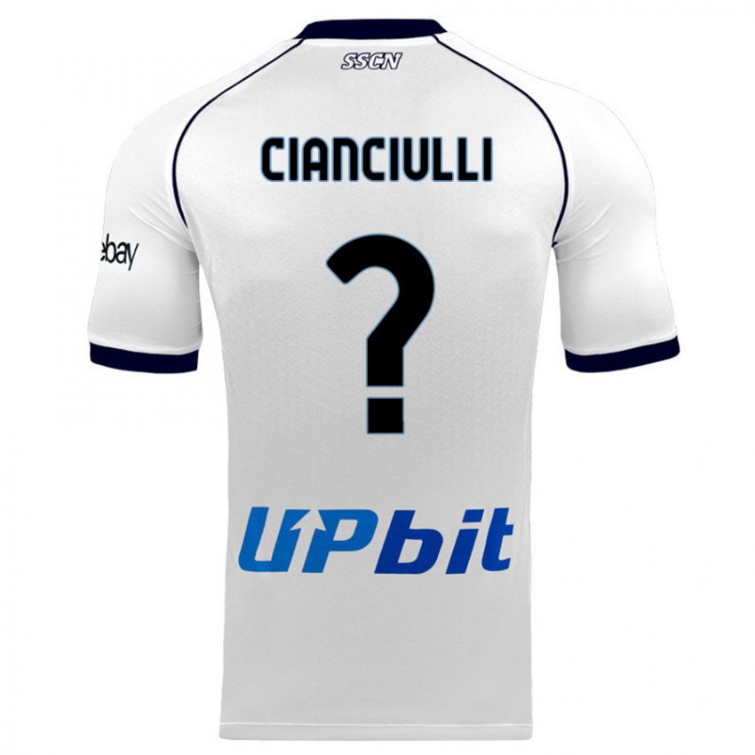 Mulher Camisola Antonio Cianciulli #0 Branco Alternativa 2023/24 Camisa