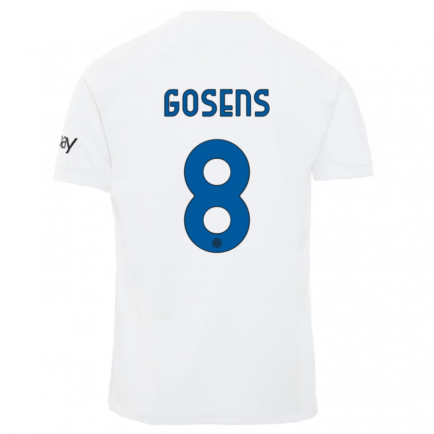 Mulher Camisola Robin Gosens #8 Branco Alternativa 2023/24 Camisa