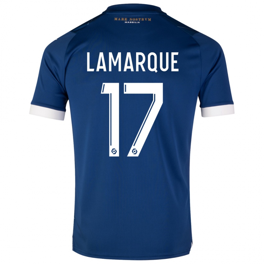 Mulher Camisola Alais Lamarque #17 Azul Escuro Alternativa 2023/24 Camisa