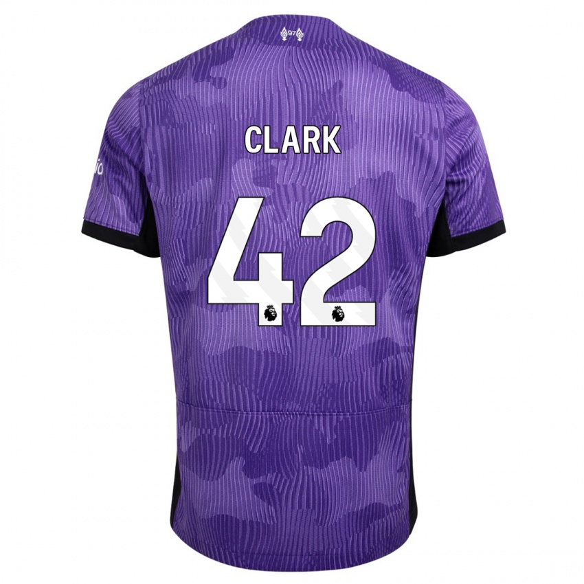 Mulher Camisola Bobby Clark #42 Roxo Terceiro 2023/24 Camisa