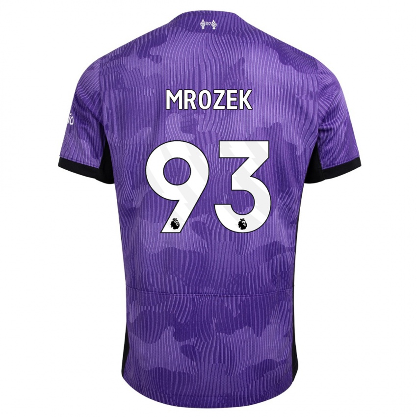 Mulher Camisola Fabian Mrozek #93 Roxo Terceiro 2023/24 Camisa