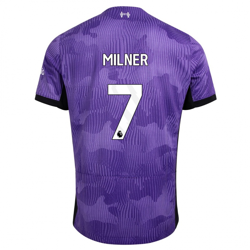 Mulher Camisola James Milner #7 Roxo Terceiro 2023/24 Camisa