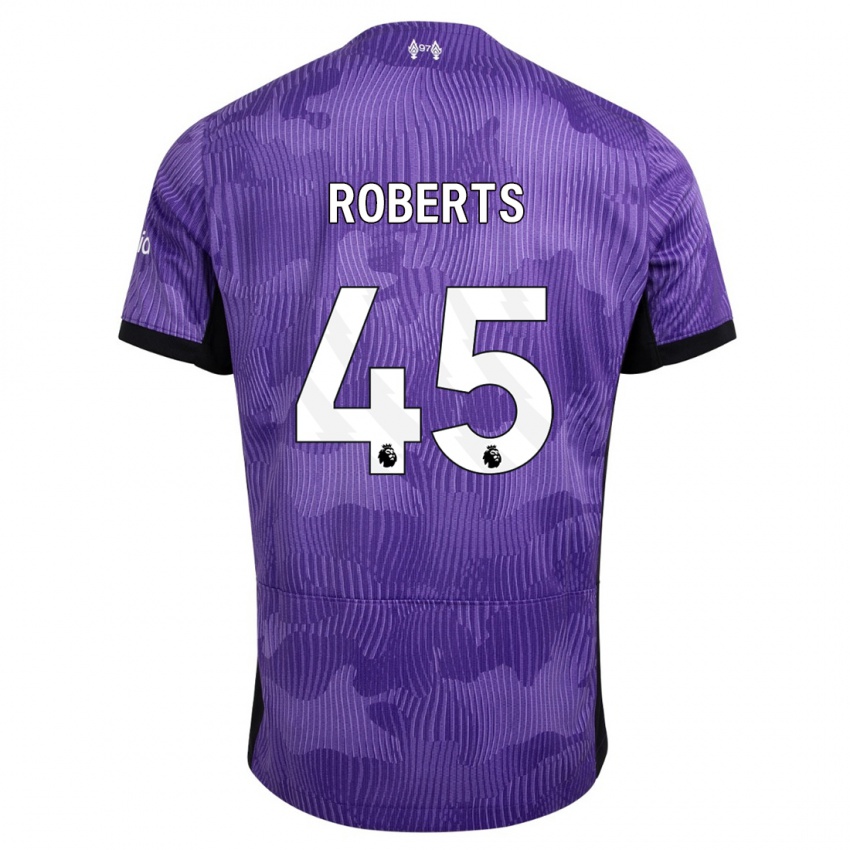 Mulher Camisola Iwan Roberts #45 Roxo Terceiro 2023/24 Camisa